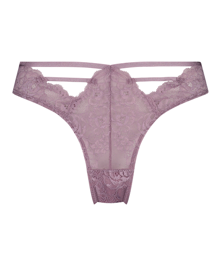 Brasiliansk trusse med høj udskæring Clara, lilla