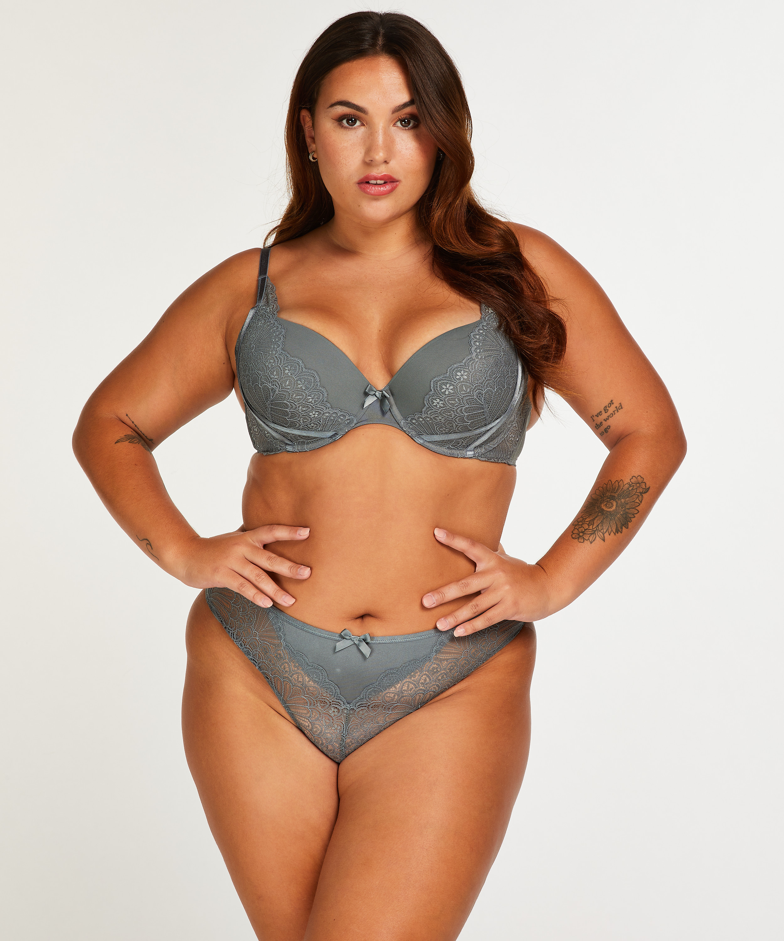 Naomi g-streng, blå, main