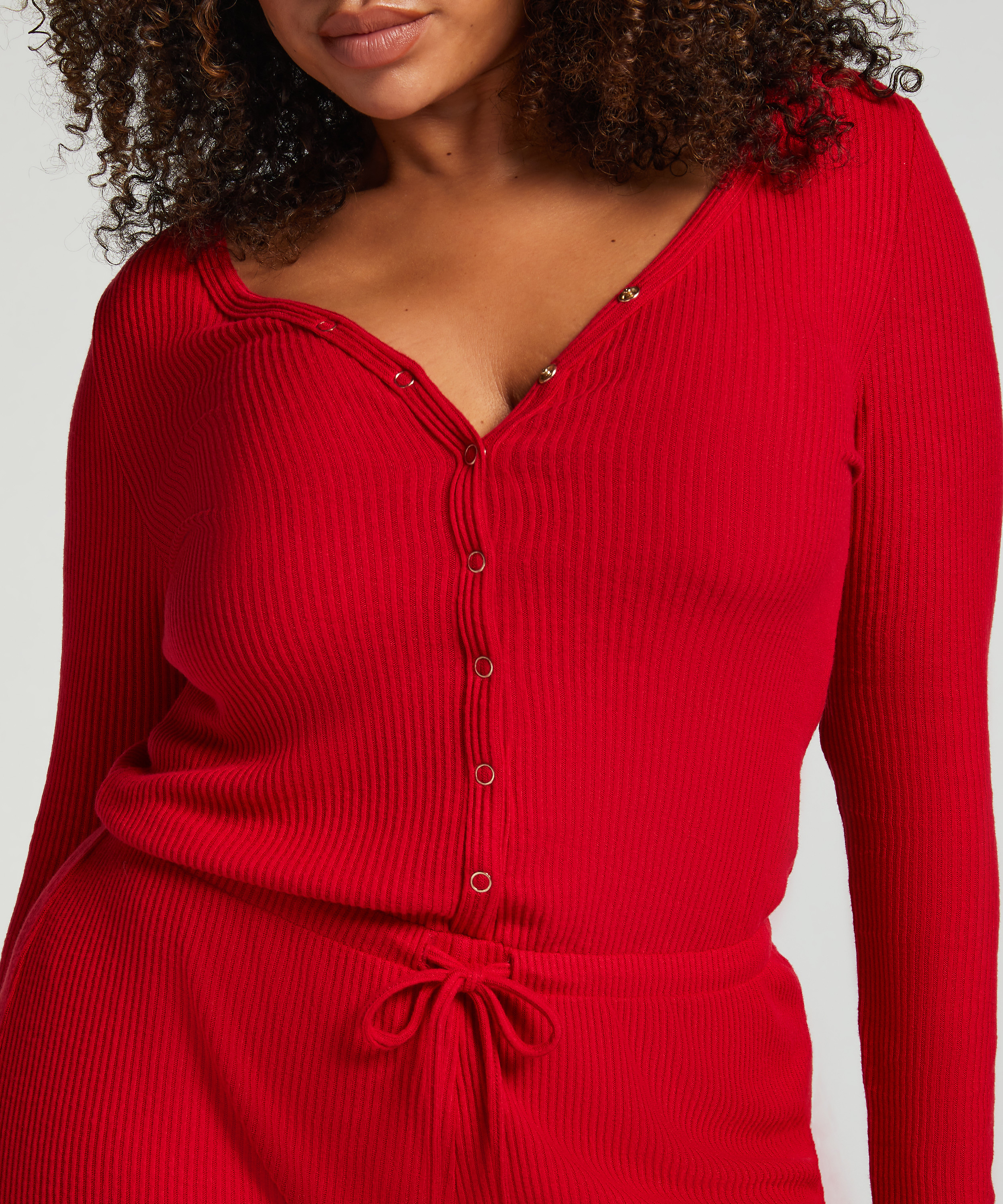 Børstet, kort onesie, Rød, main