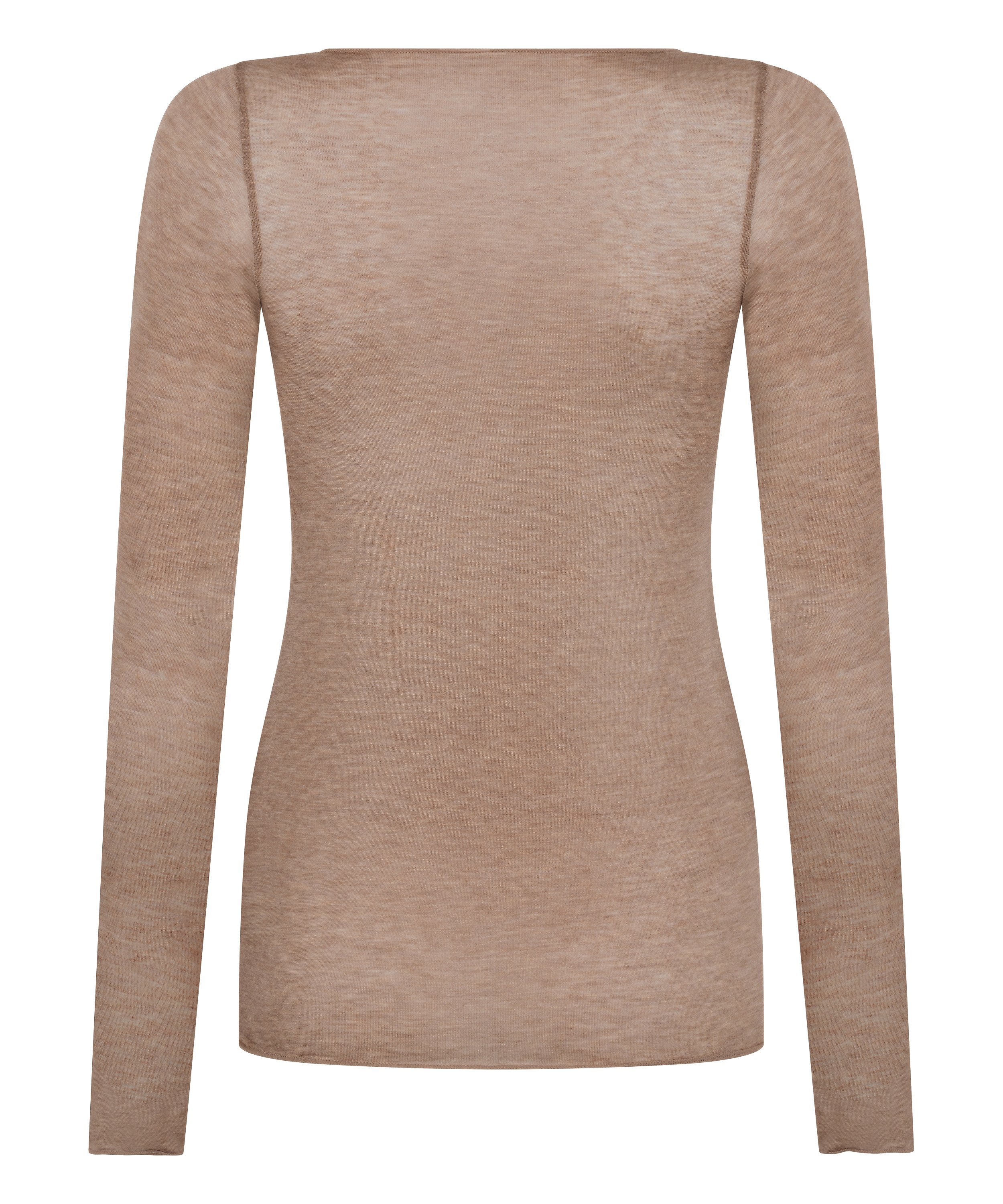super soft b&aring;dhals bluse med cashmere, Brun, main