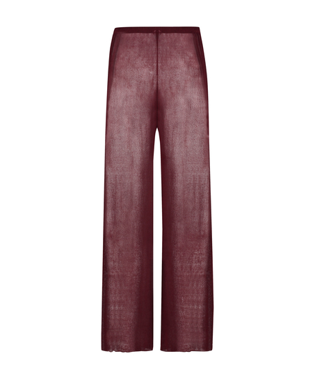 Åben strikket strandbuks, rød