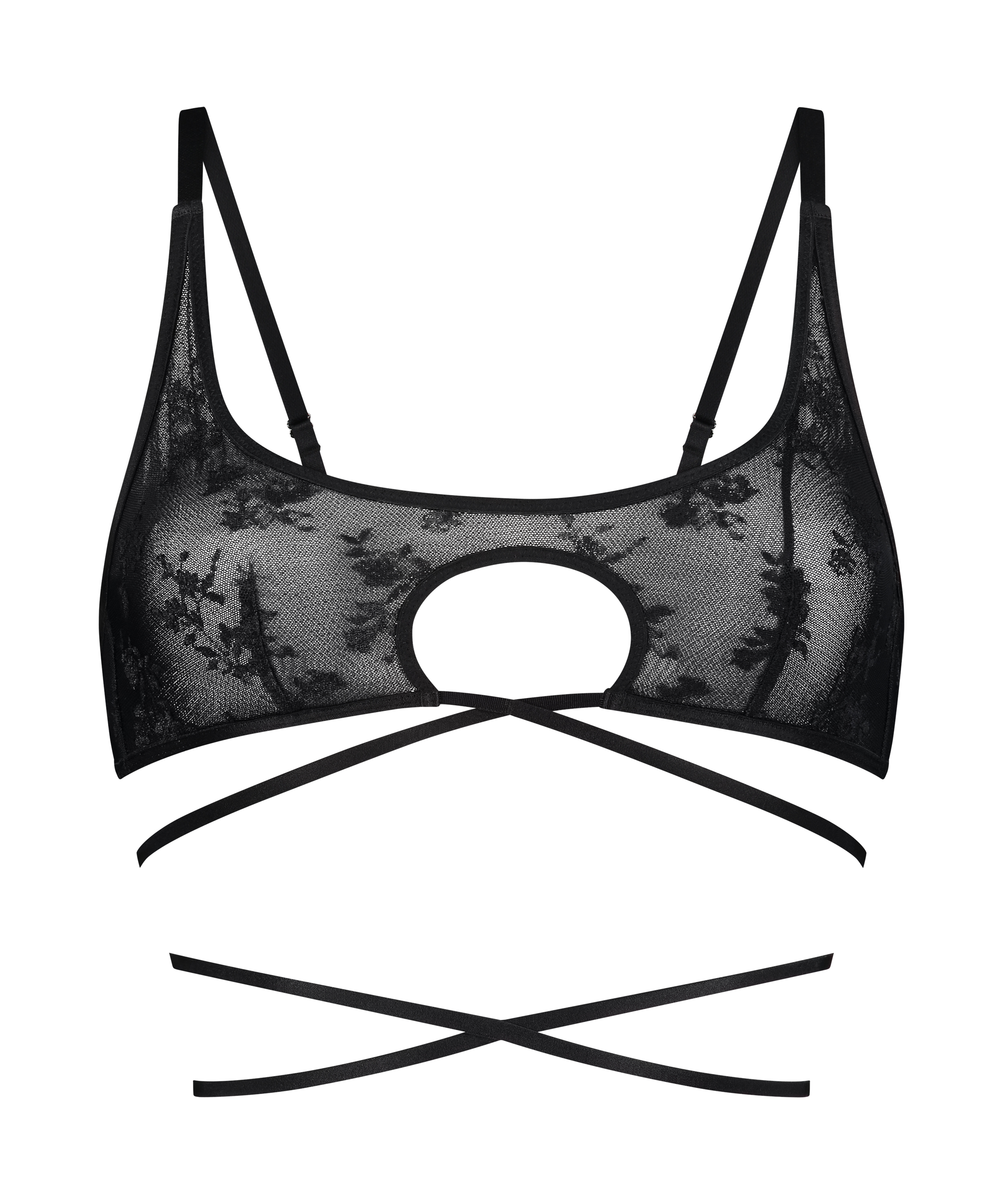 Bralette Minnie, Sort, main