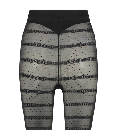 Opstrammende og slankere mesh-bukser, Sort