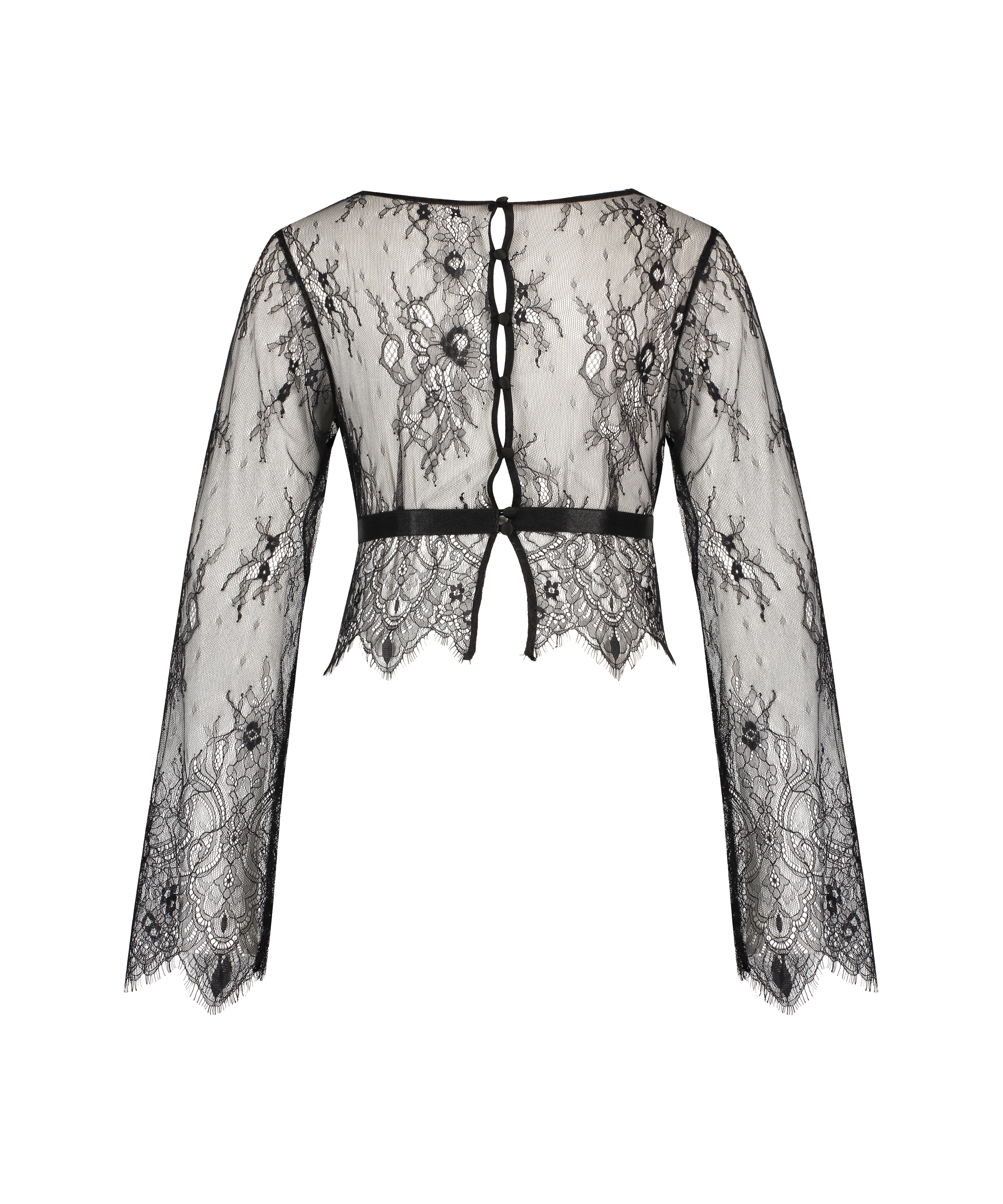 Top Allover Lace, Sort, main