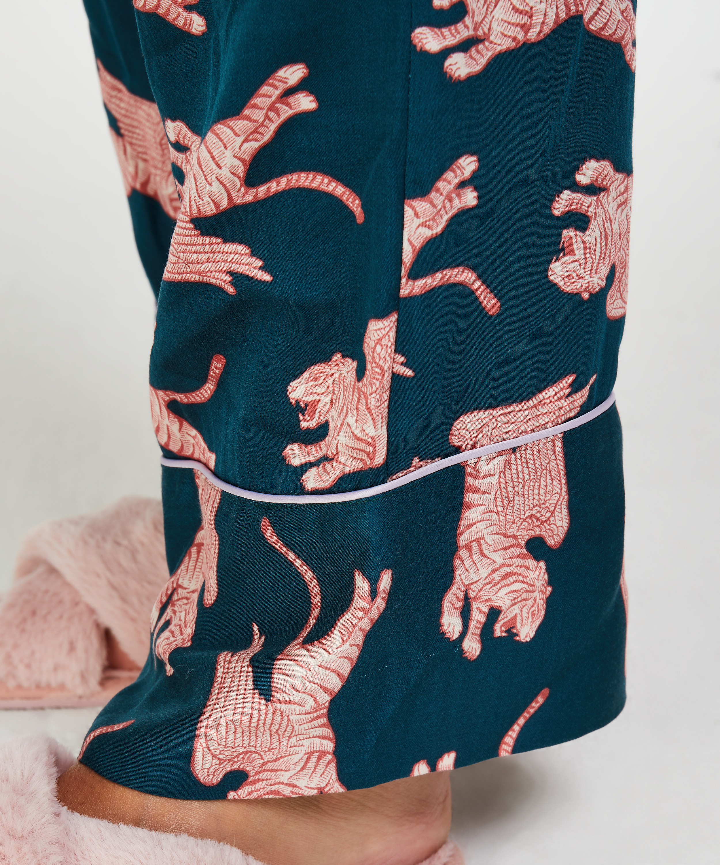 V&aelig;vede pyjamasbukser, bl&aring;, main