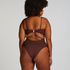 Badedragt Bandeau Scallop, Brown