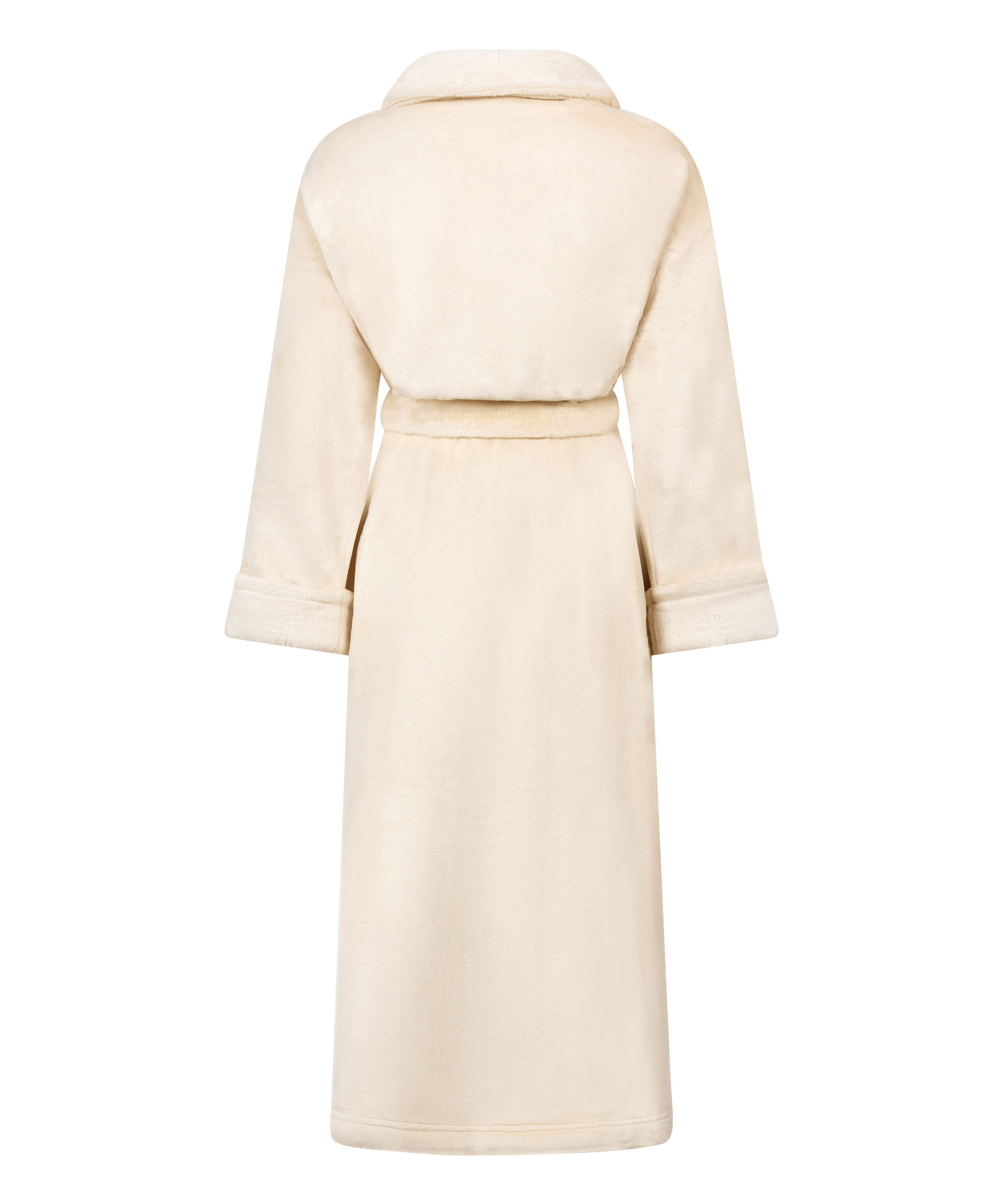 Badekåbe i blød fleece, Hvid, main