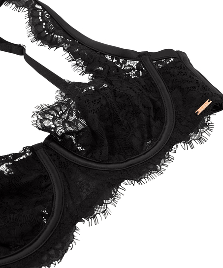 Ikke-formstøbt bøjle-bh Chalice, Sort
