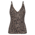 Leopard tankini, Beige