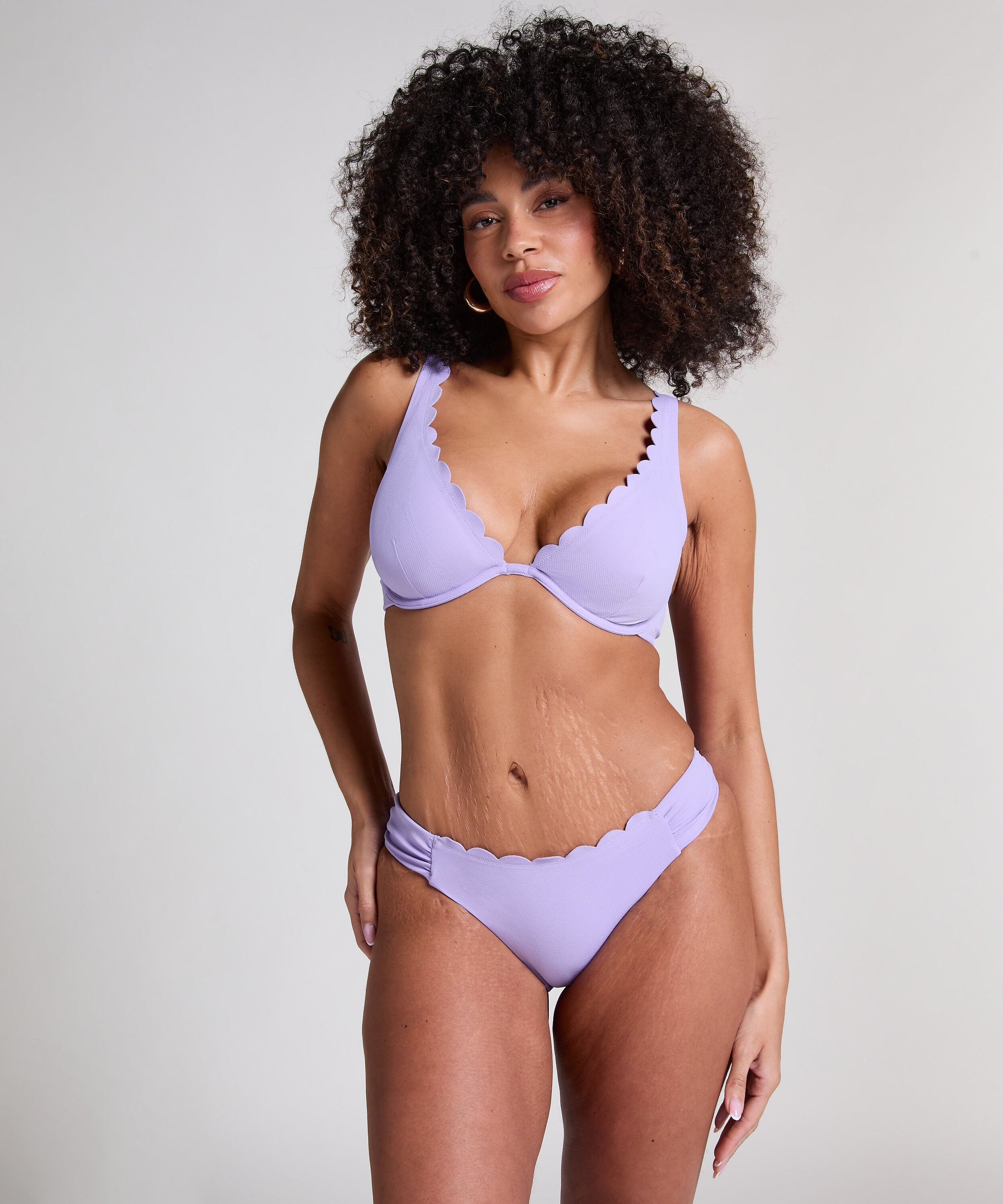 Rio Bikinitrusse Scallop, Lilla