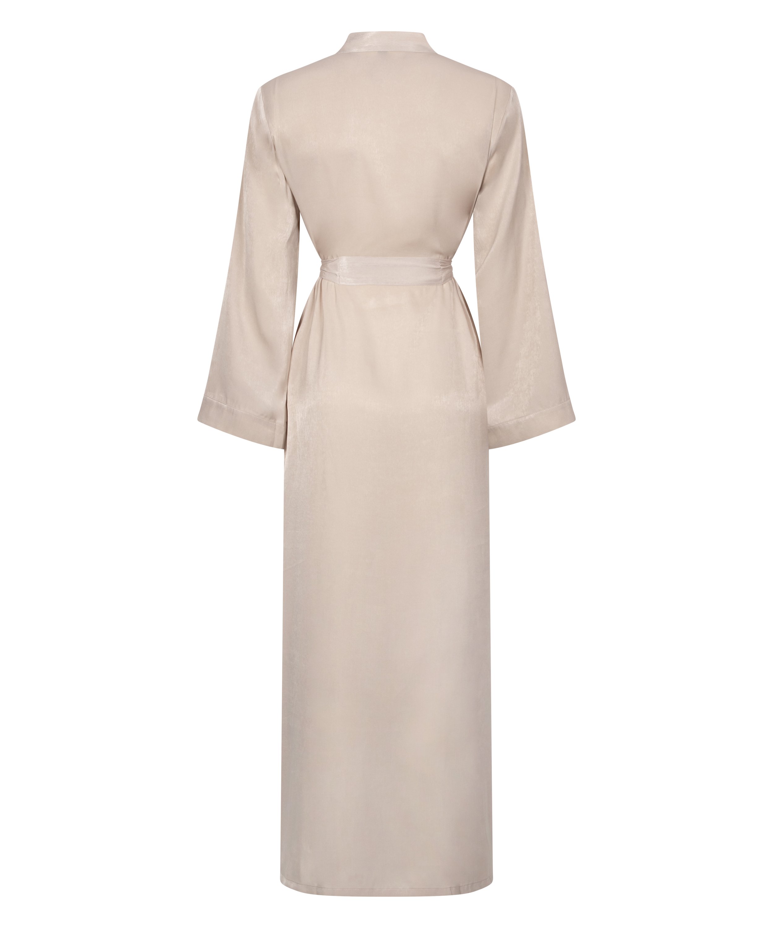 Satin kimono, Beige, main