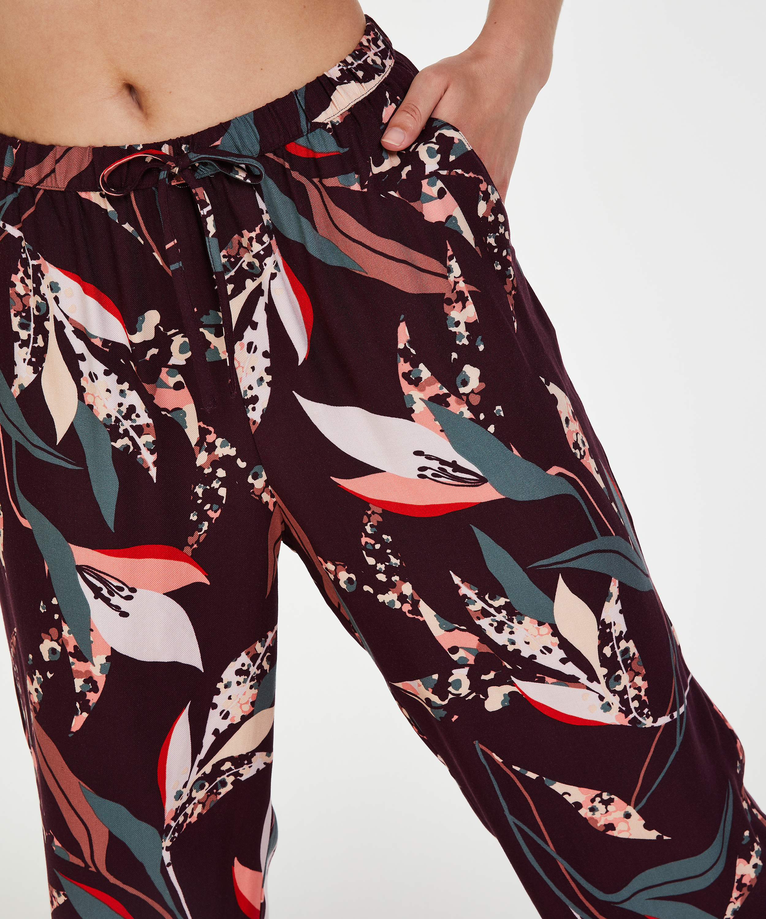 Pyjamasbukser Woven, r&oslash;d, main