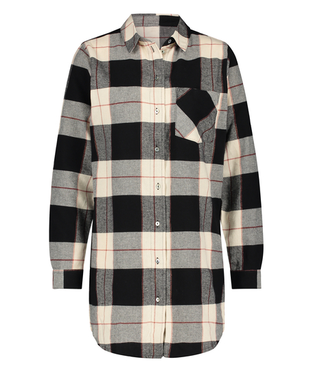 Lange ærmer Mandeskjorte, Sort