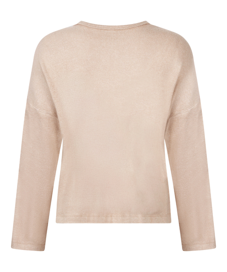 Pyjamastop Jersey, Beige