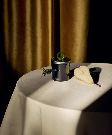 LELO Massage Candle Snow pære- og cedertræ, grøn