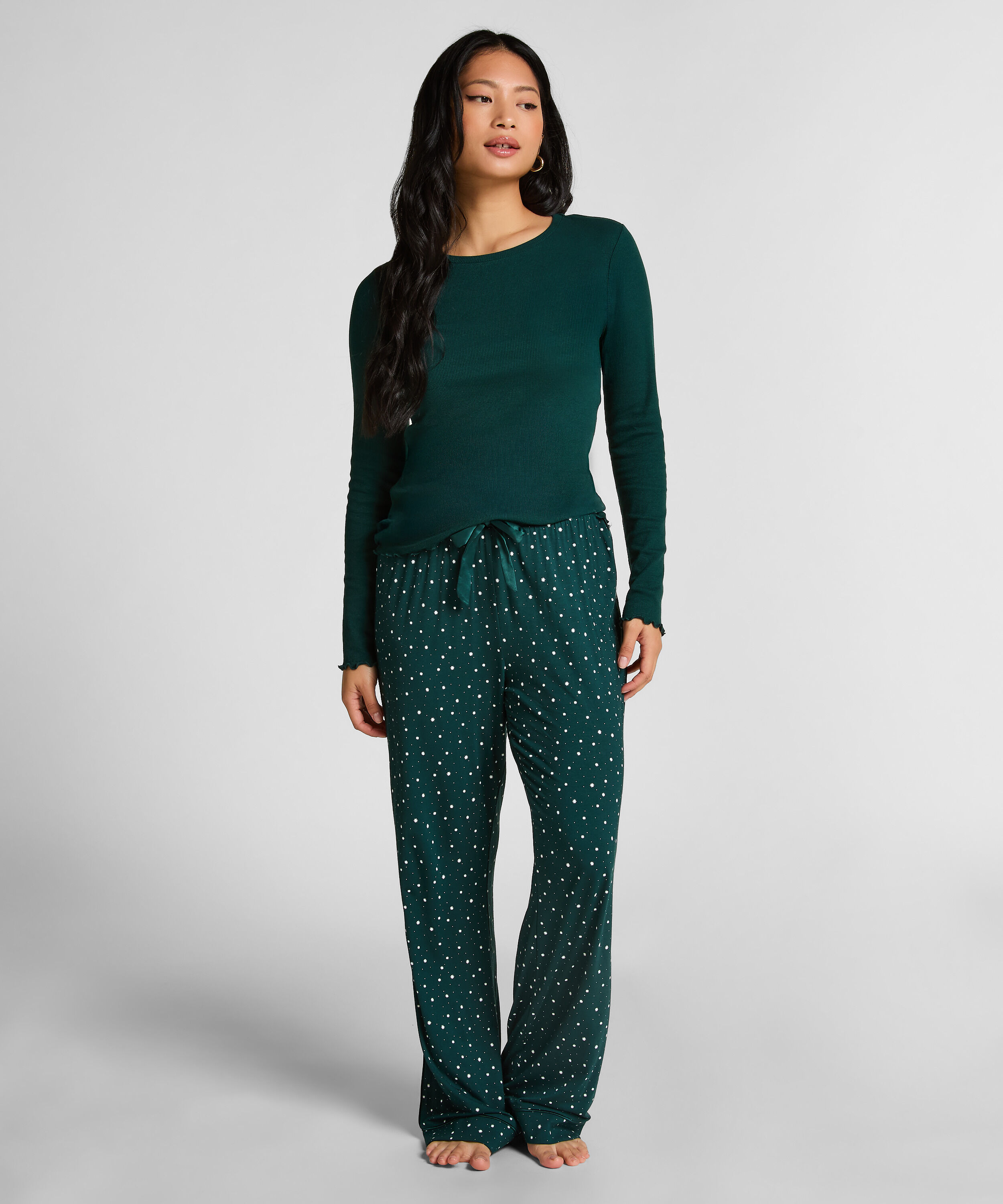 Pyjamasbukser Jersey, Grøn