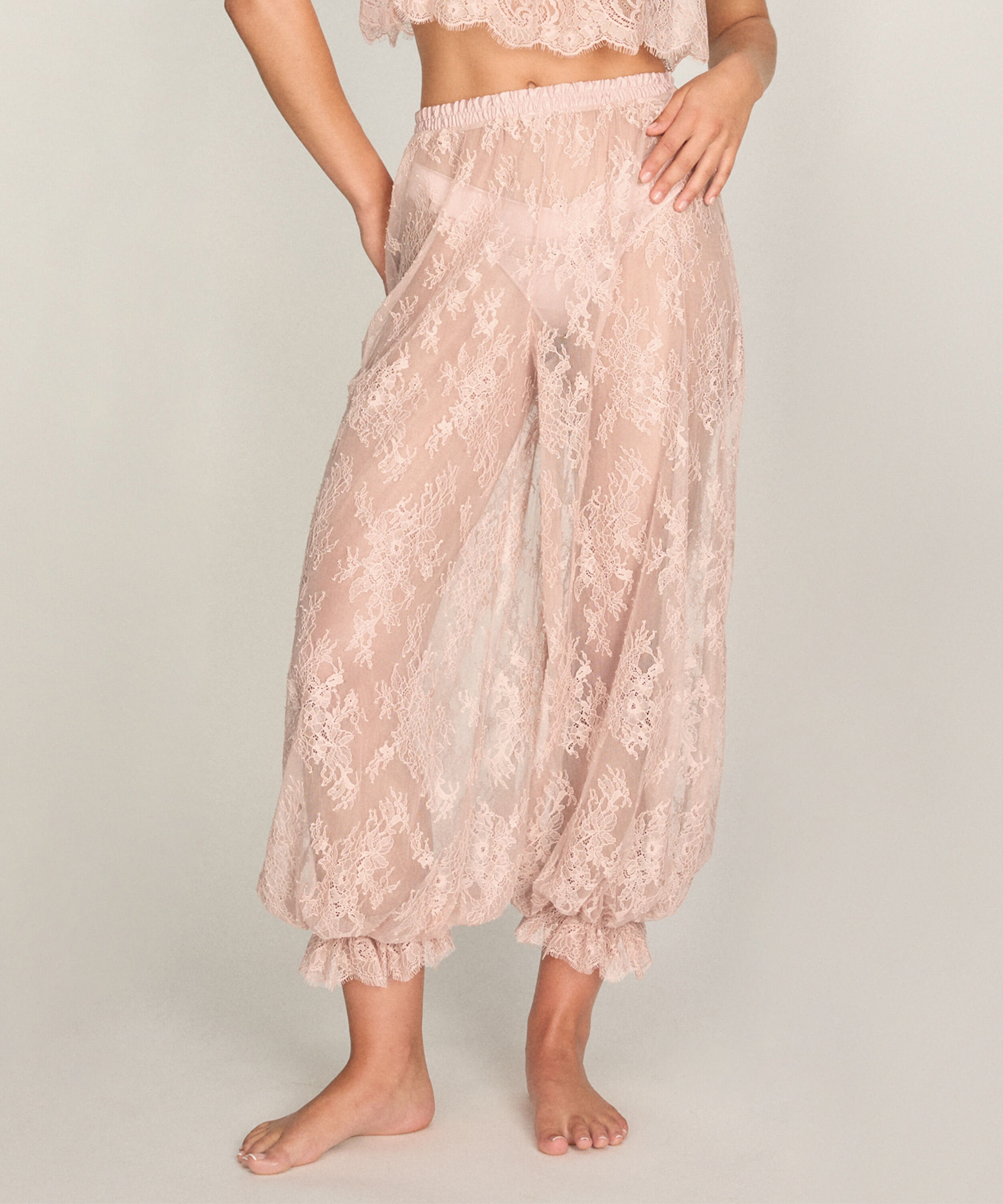 Jogger Allover Lace Legacy, Lyserød