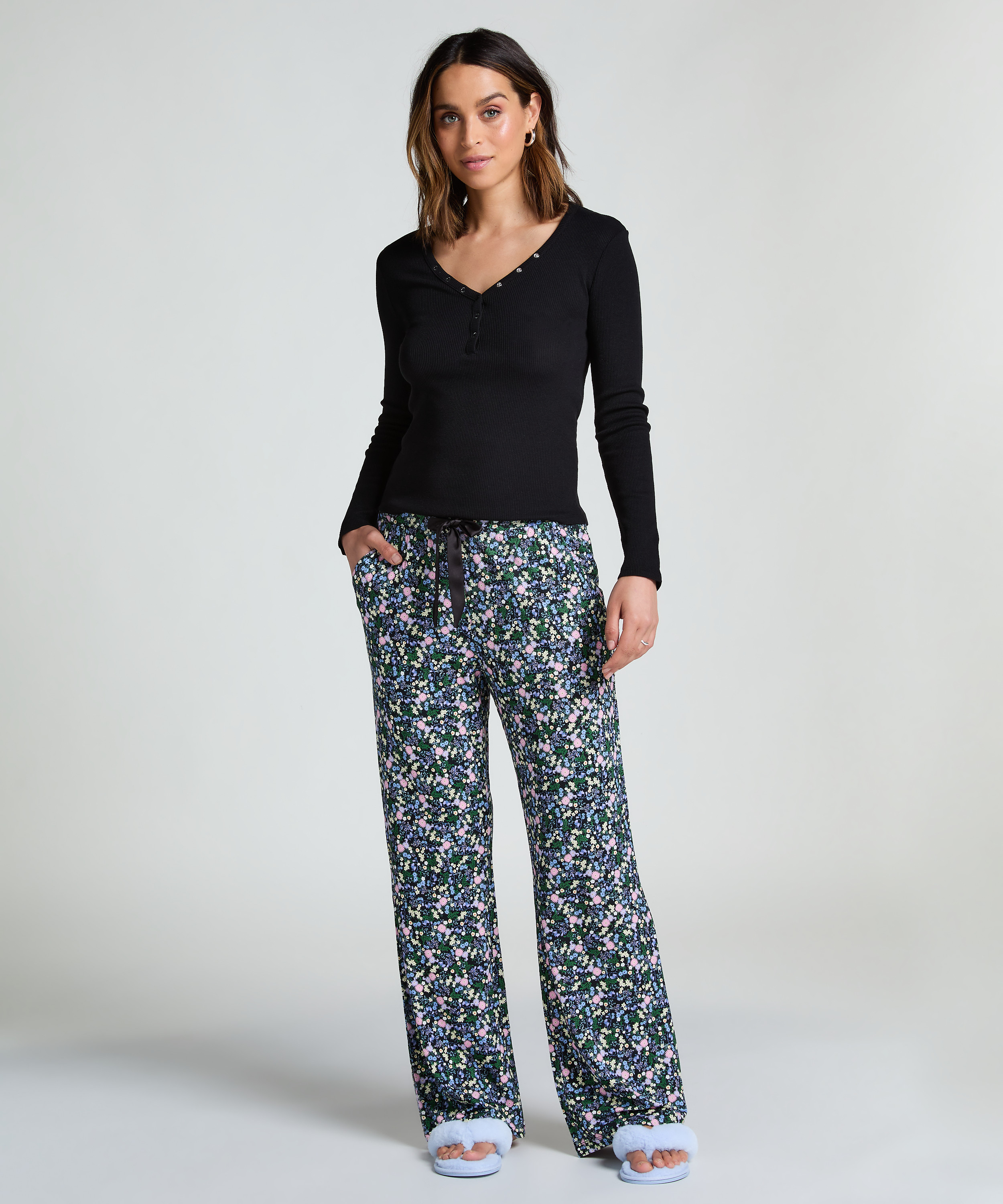 Pyjamastop, Sort, main