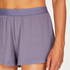 Ribstrikkede shorts, Lilla