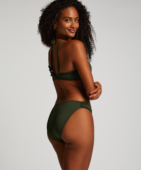 Formstøbt bikinitop med bøjle Scallop, grøn