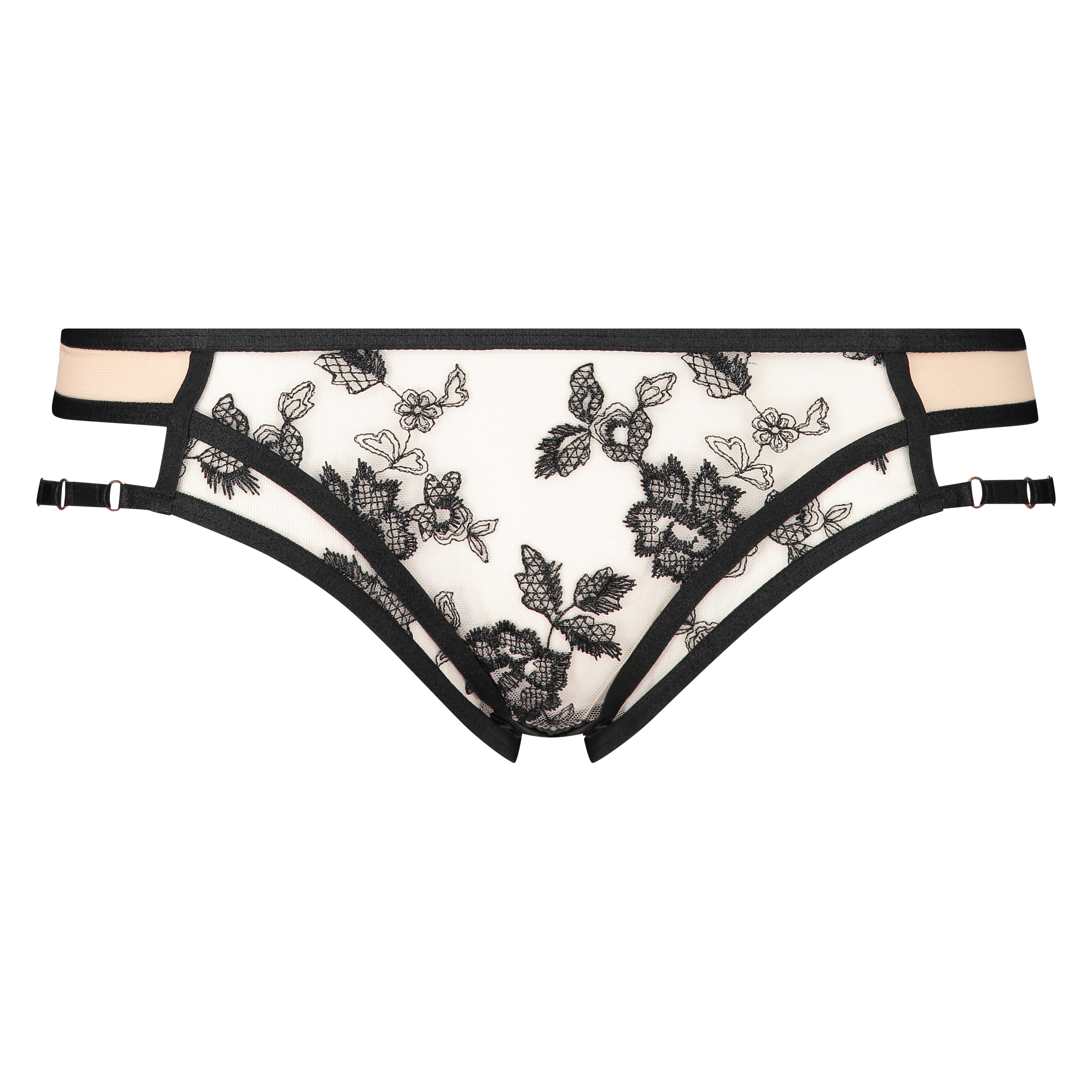 Dahlia brasiliansk med åbning bagpå, sort, main