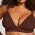 Smooth Triangle Bralette, Brun