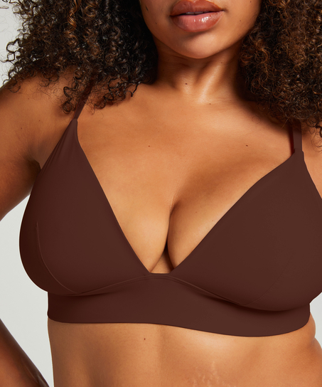 Smooth Triangle Bralette, Brun