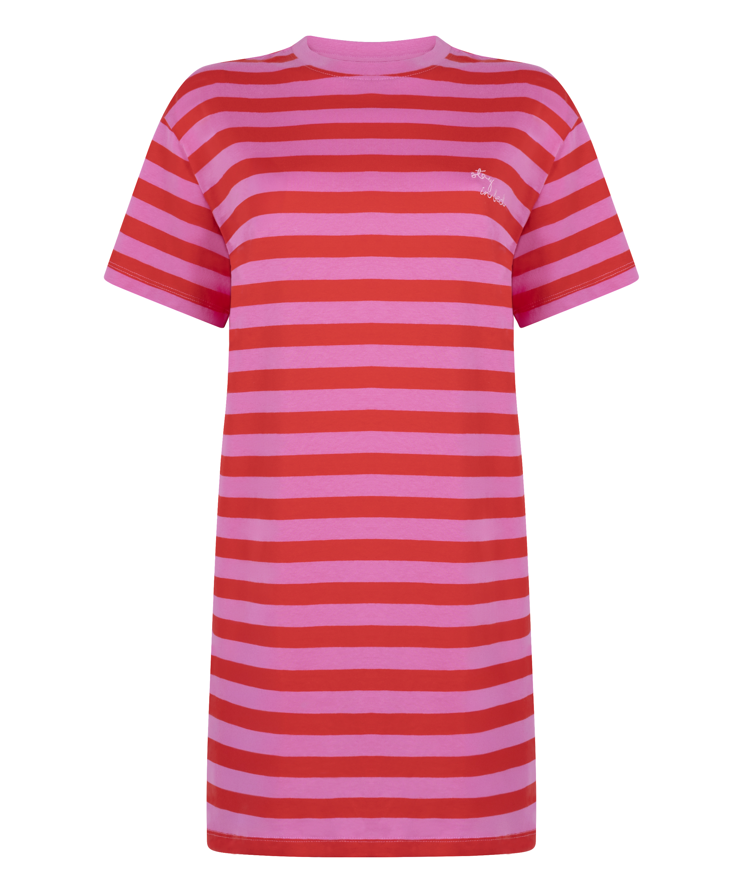 Natskjorte rund hals, Lyserød, main