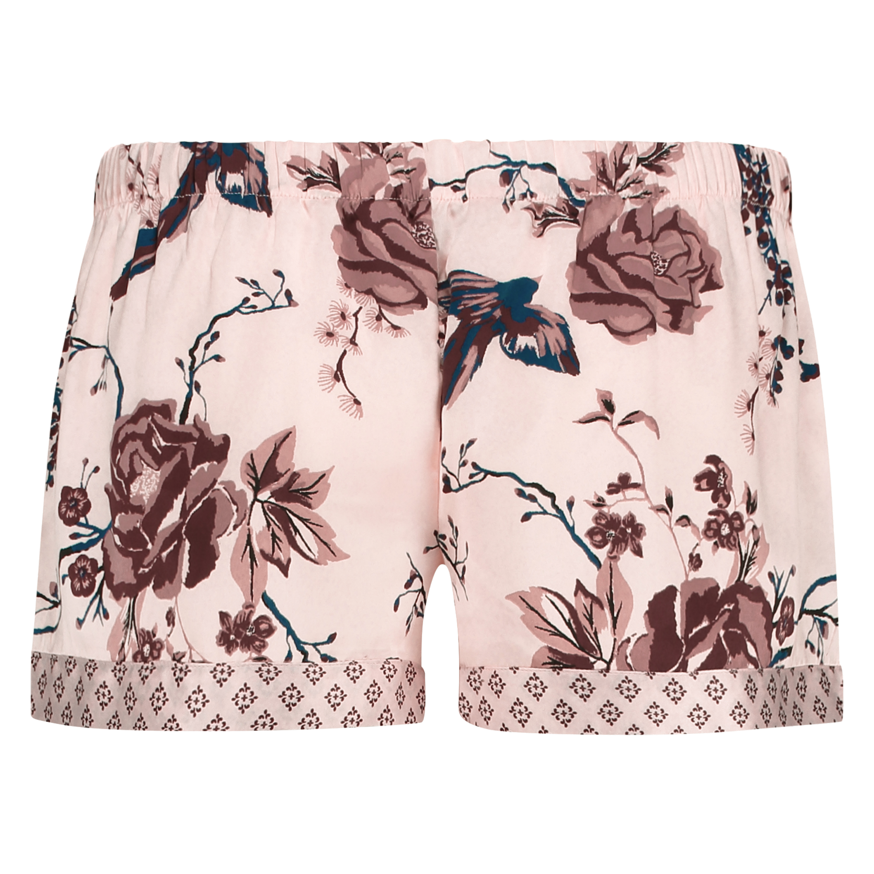 Satin Lace pyjamasshorts, Lyser&oslash;d, main