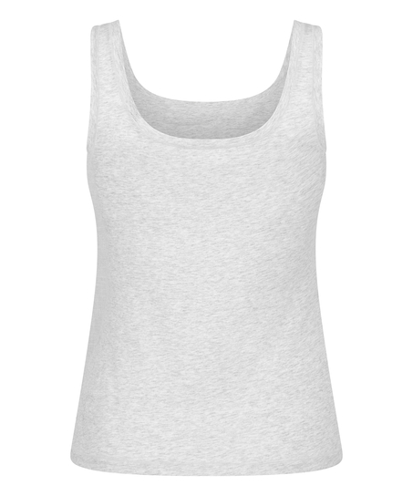 Singlet tanktop i blød bomuld, Grå
