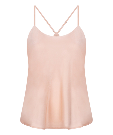 Cami top Satin Ayla, Lyserød