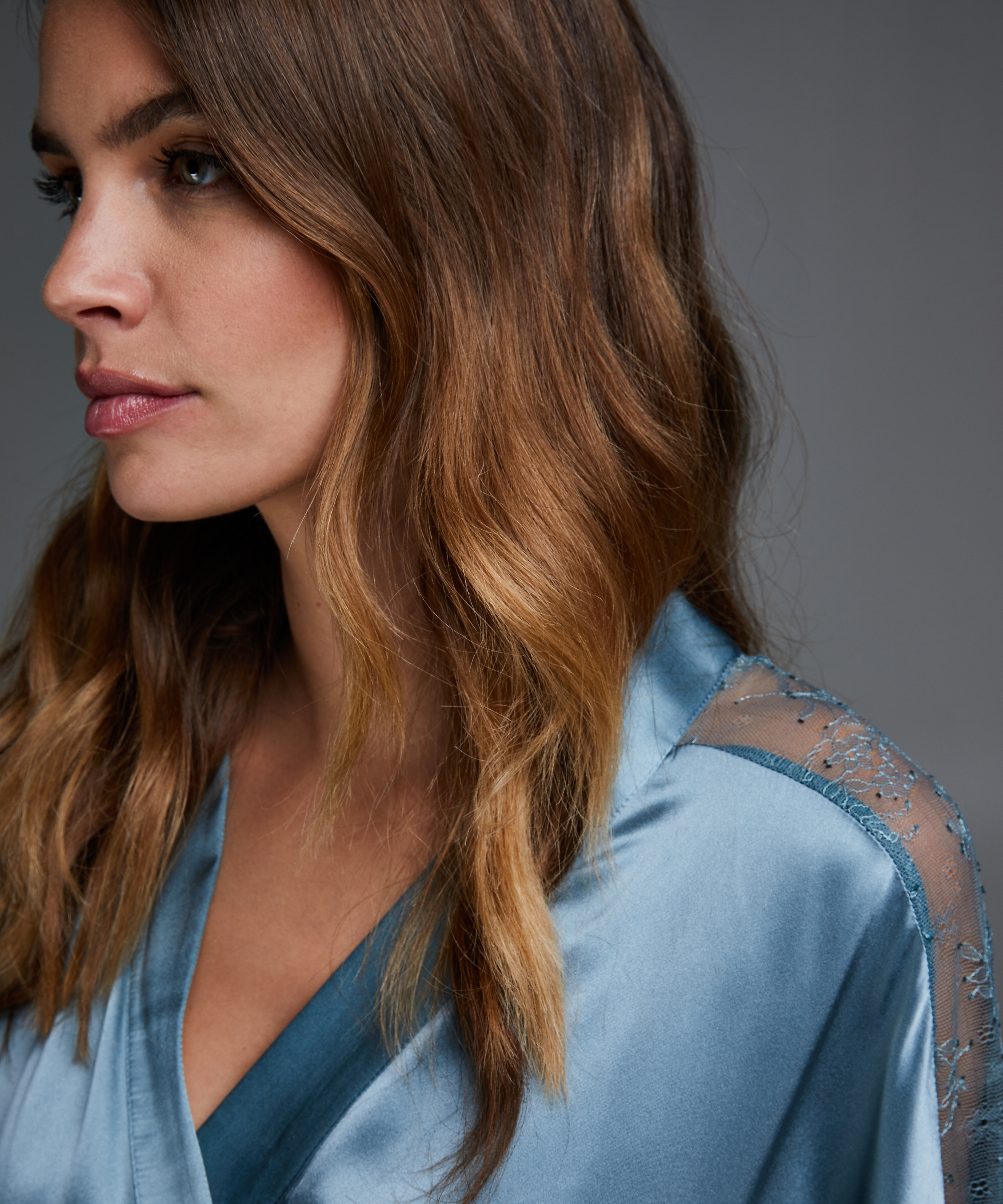 Kimono Silk Lace, Bl&aring;, main