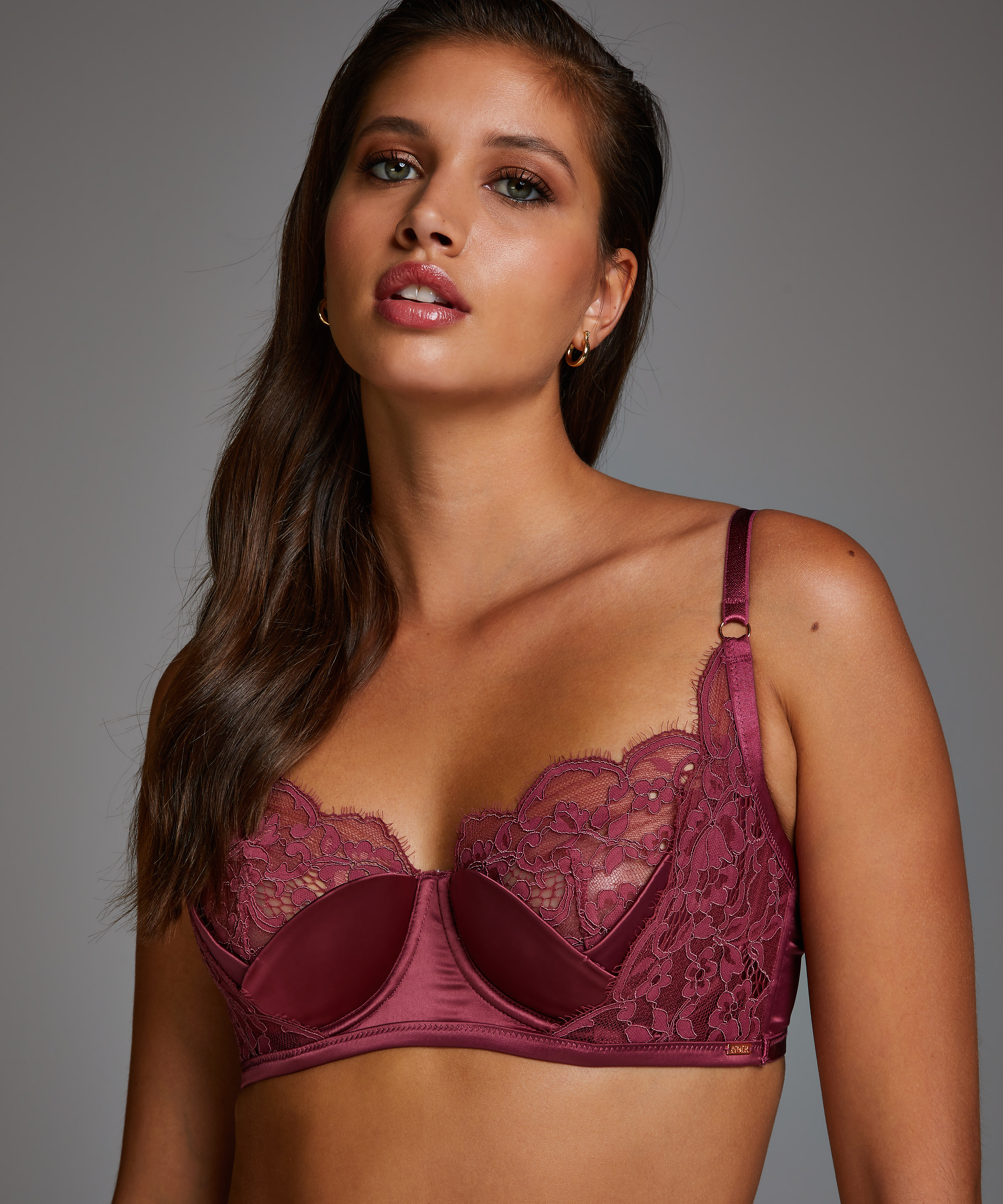 Støbt bøjle-bh Poppy, Rød, main