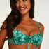 Ikke-formstøbt bikinitop med bøjle Bermuda Rebecca Mir, grøn