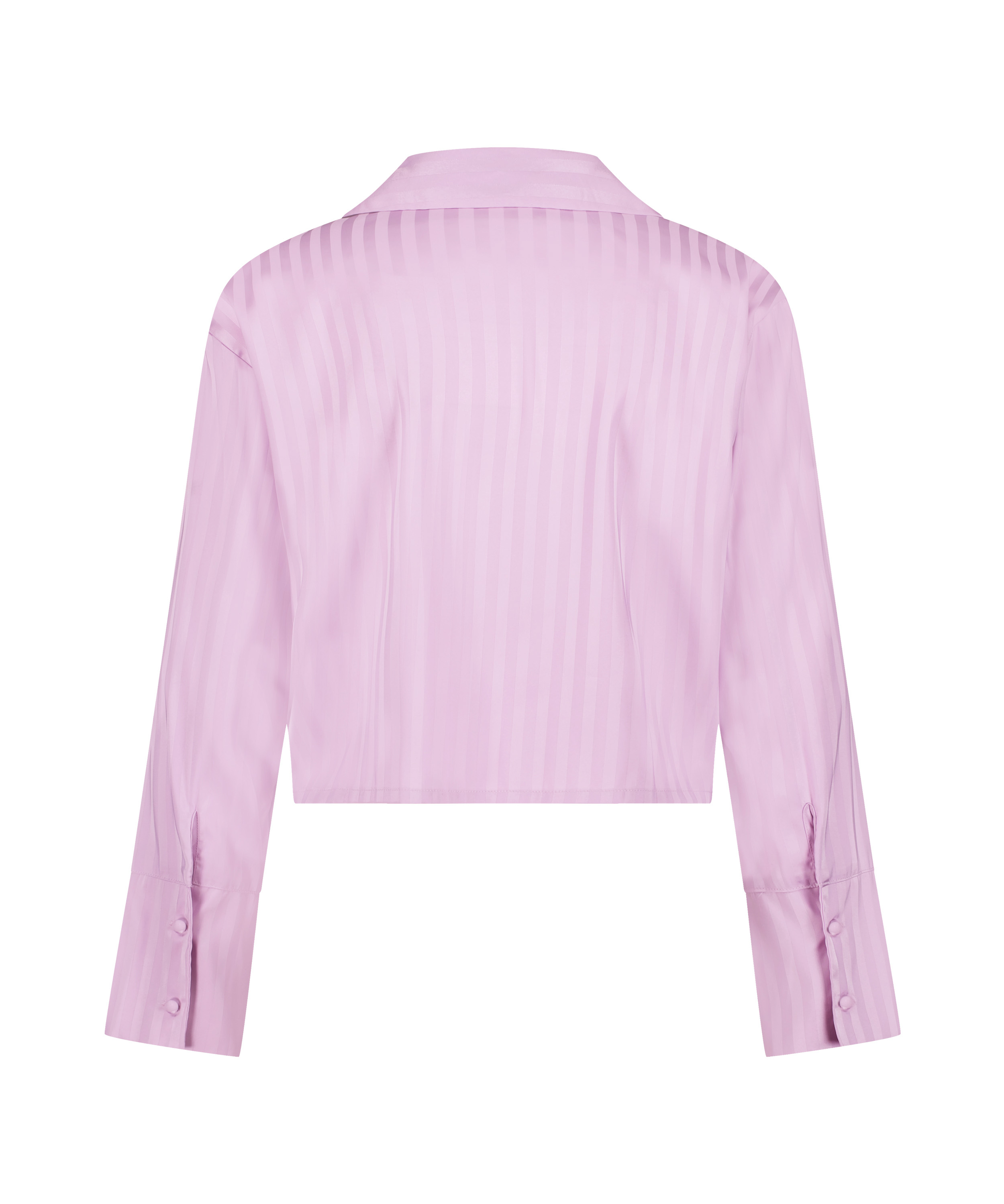 Lang&aelig;rmet satinjakke, Lilla, main