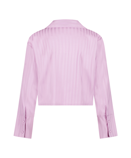 Lang&aelig;rmet satinjakke, Lilla