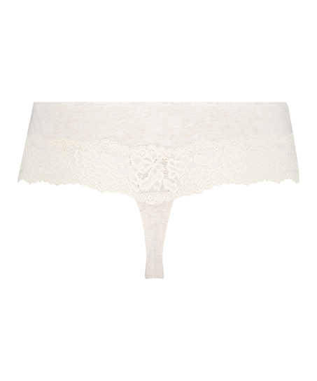 Boxerstreng bomuld, Beige