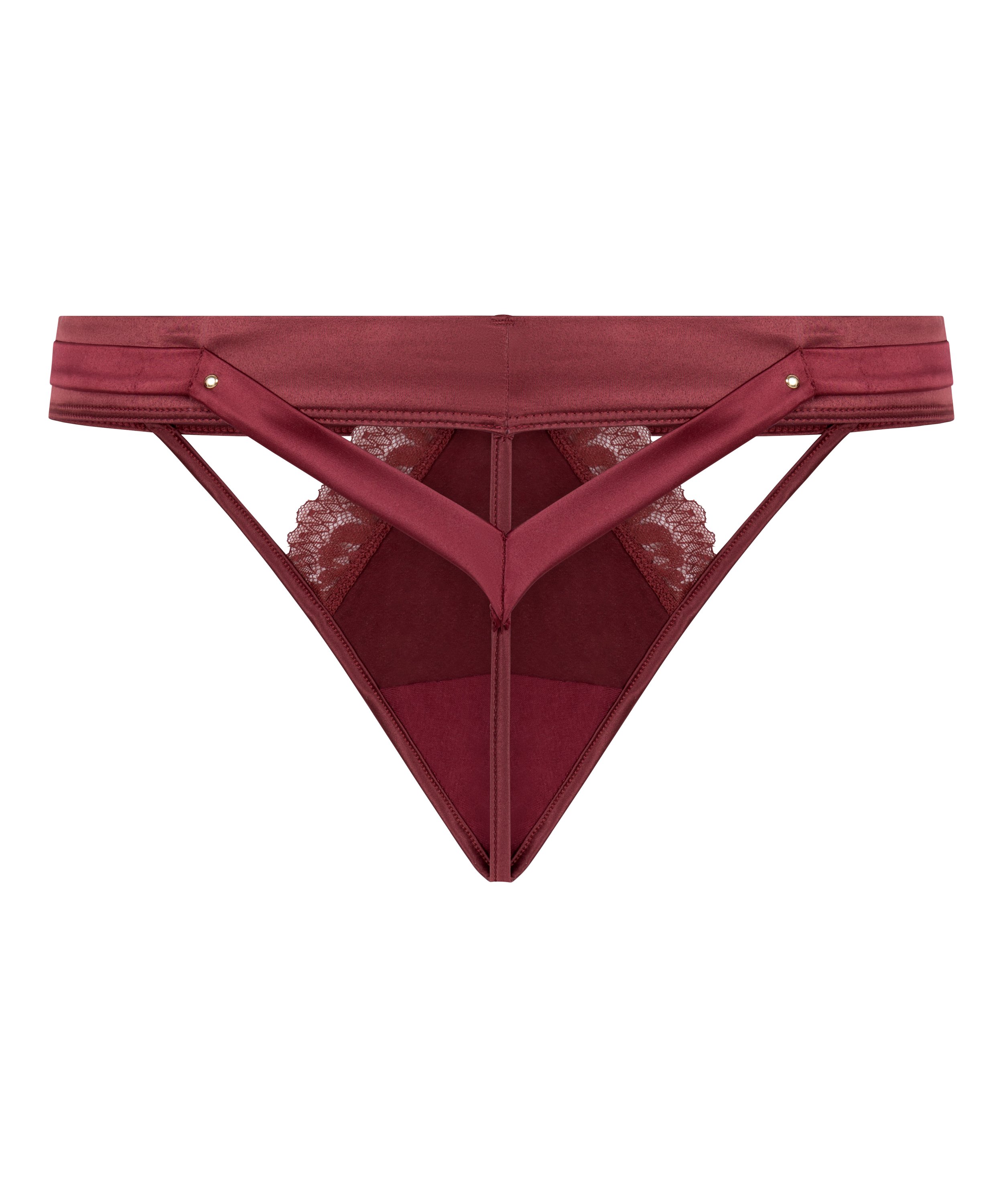 Marjolein g-streng med h&oslash;j benudsk&aelig;ring, R&oslash;d, main