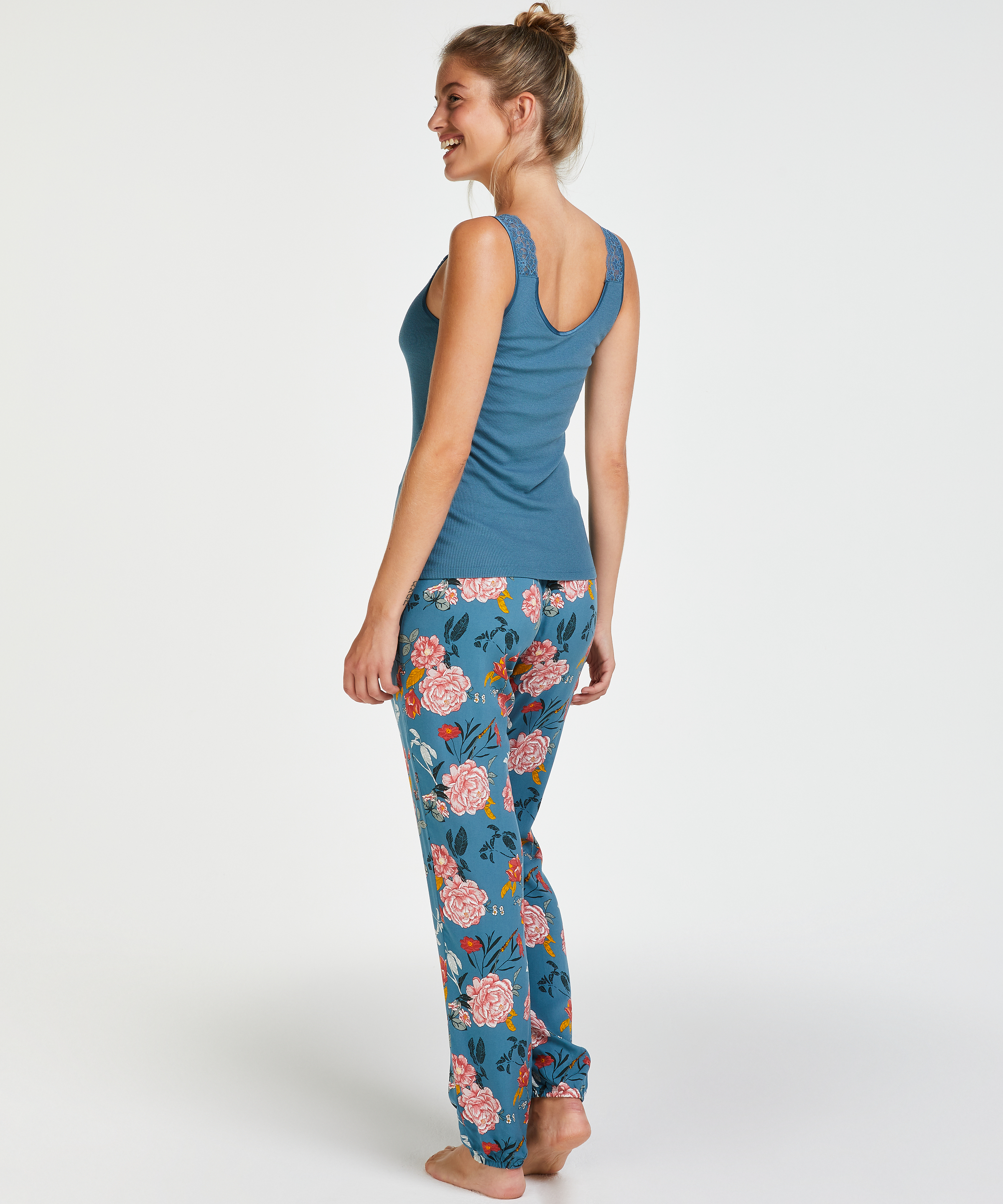 Singlet Rib Lace, Gr&oslash;n, main