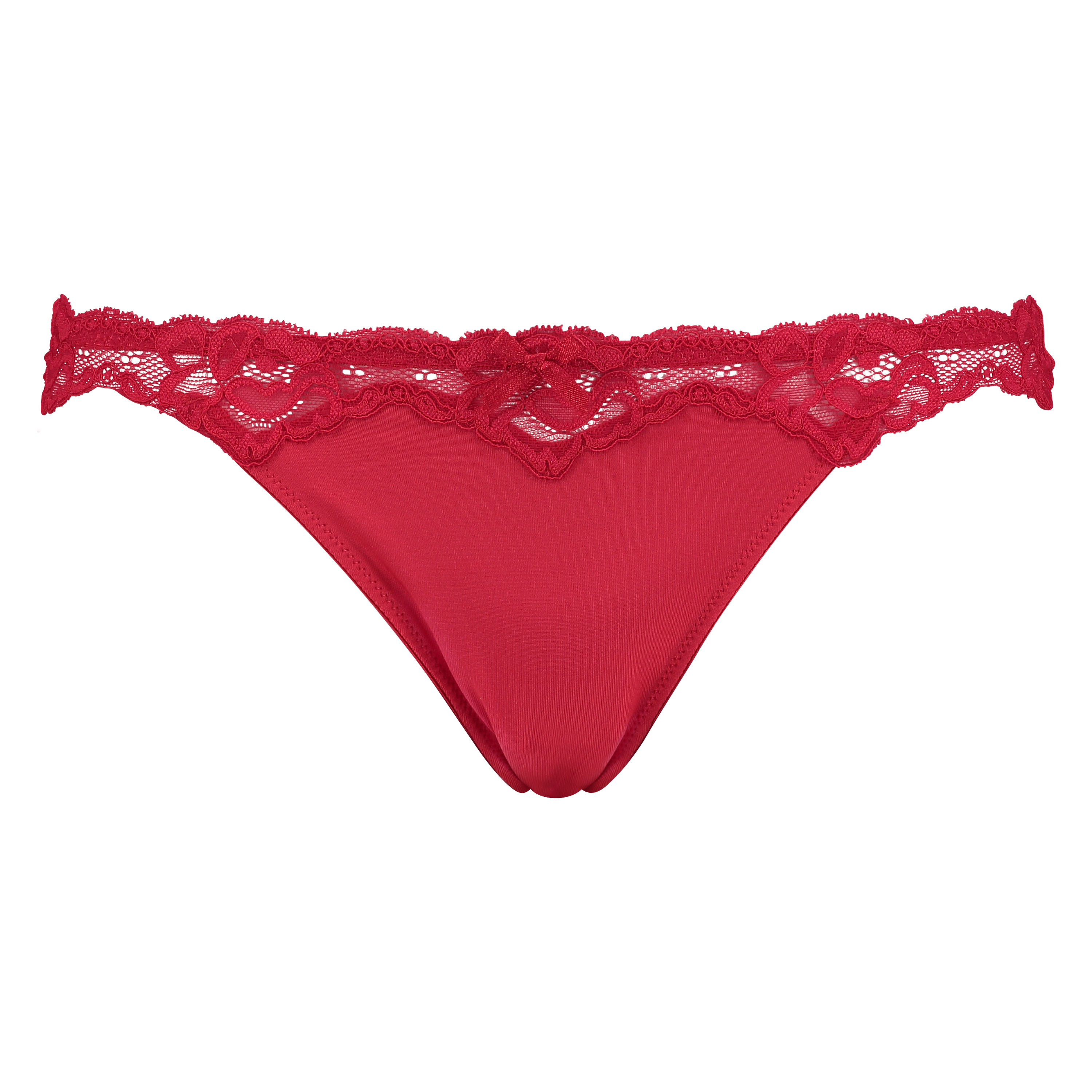 G-streng Secret Lace, R&oslash;d, main