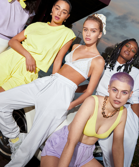 Joggingbukser Snuggle Me, hvid