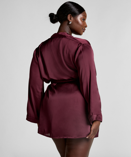 Satin kimono, R&oslash;d