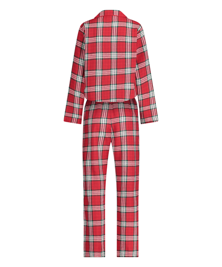 Pyjamas s&aelig;t Check Twill, R&oslash;d