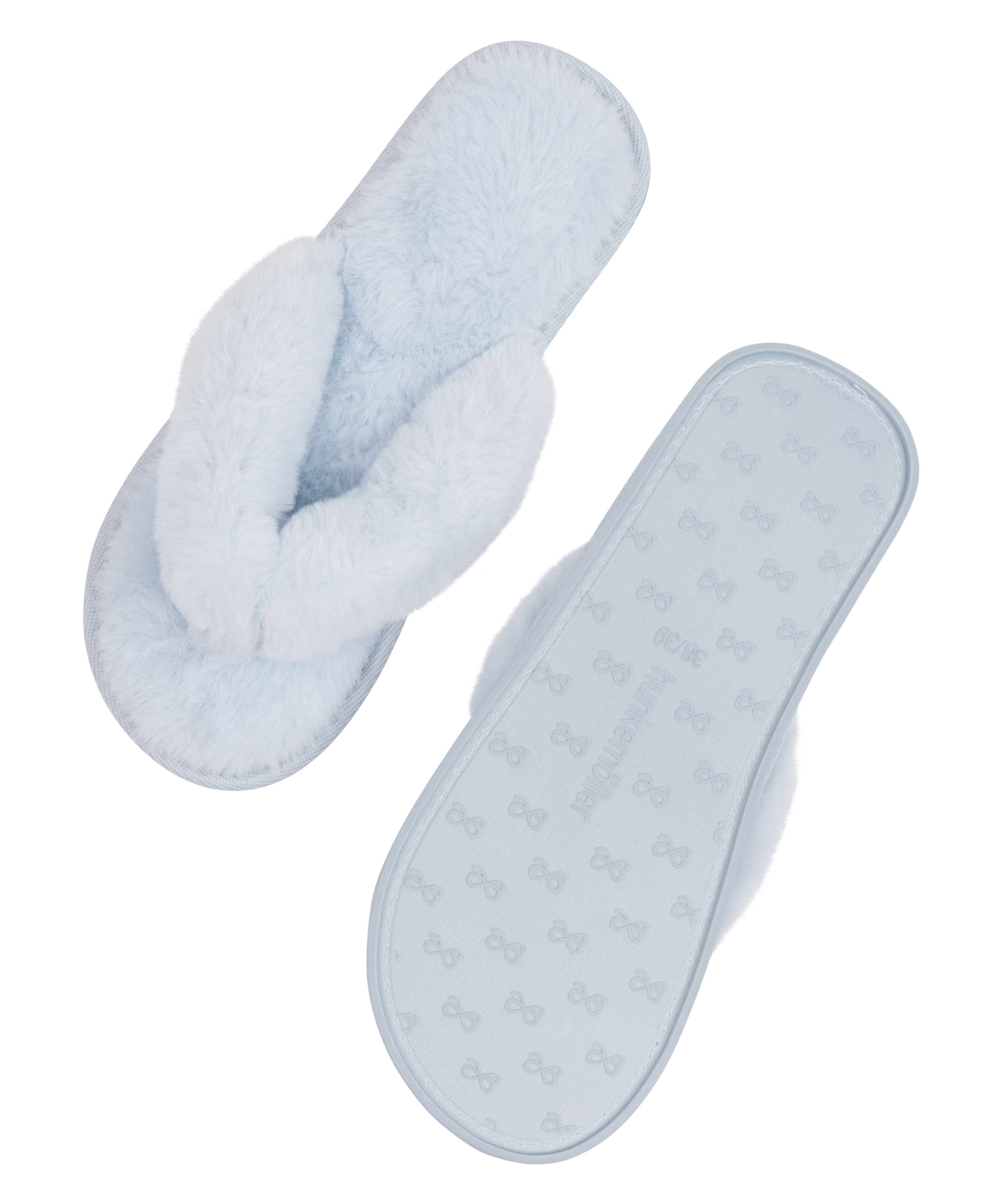 Hjemmesko Fake Fur, bl&aring;, main