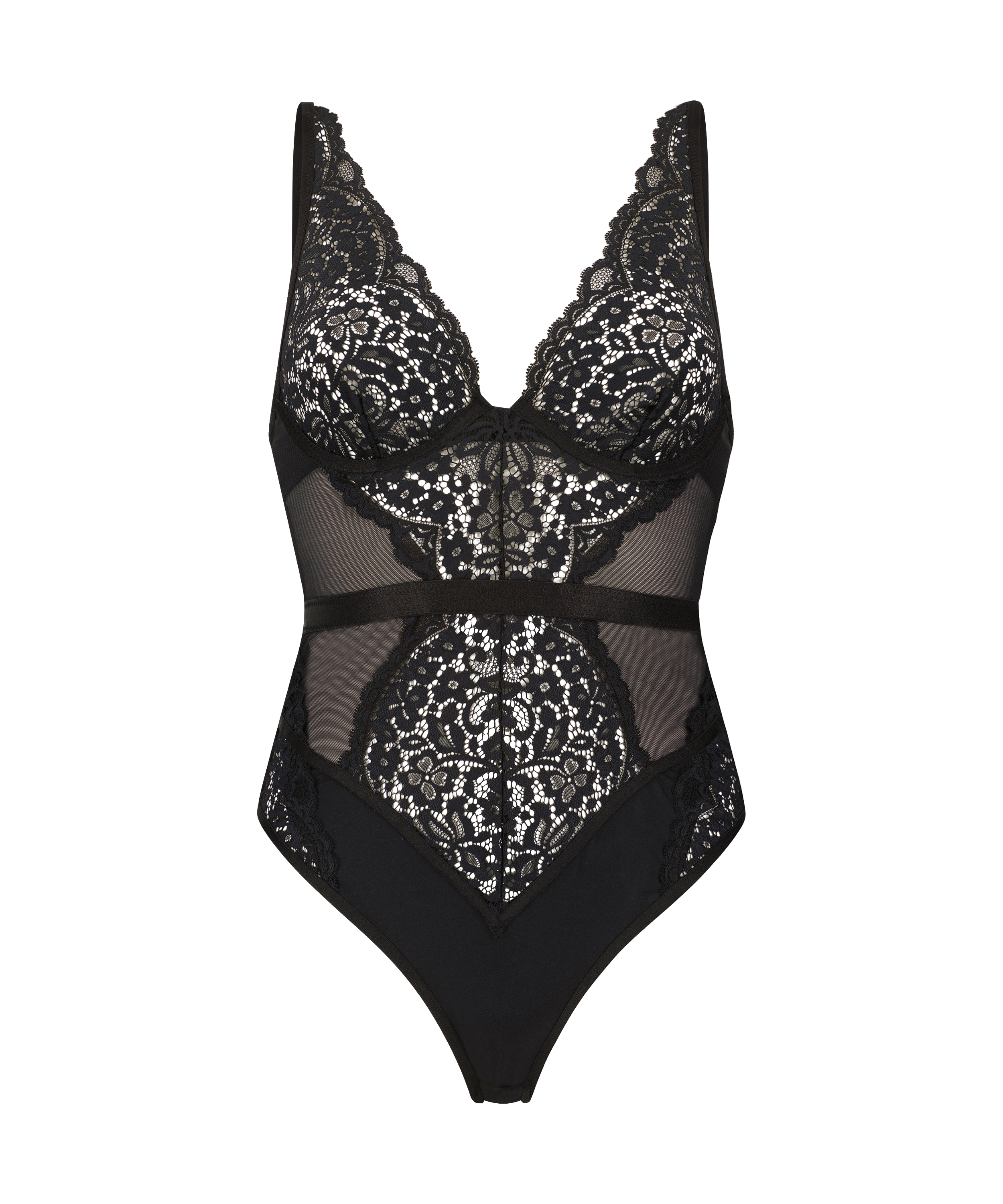 Rose body med b&oslash;jle, Sort, main