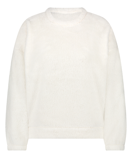 Top Fleece Snuggle, Hvid
