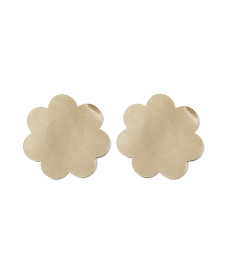 2 par Satin brystvorteskjulere, Beige