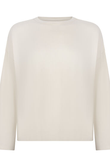 Hunkemöller Pyjamastop Jersey hvid