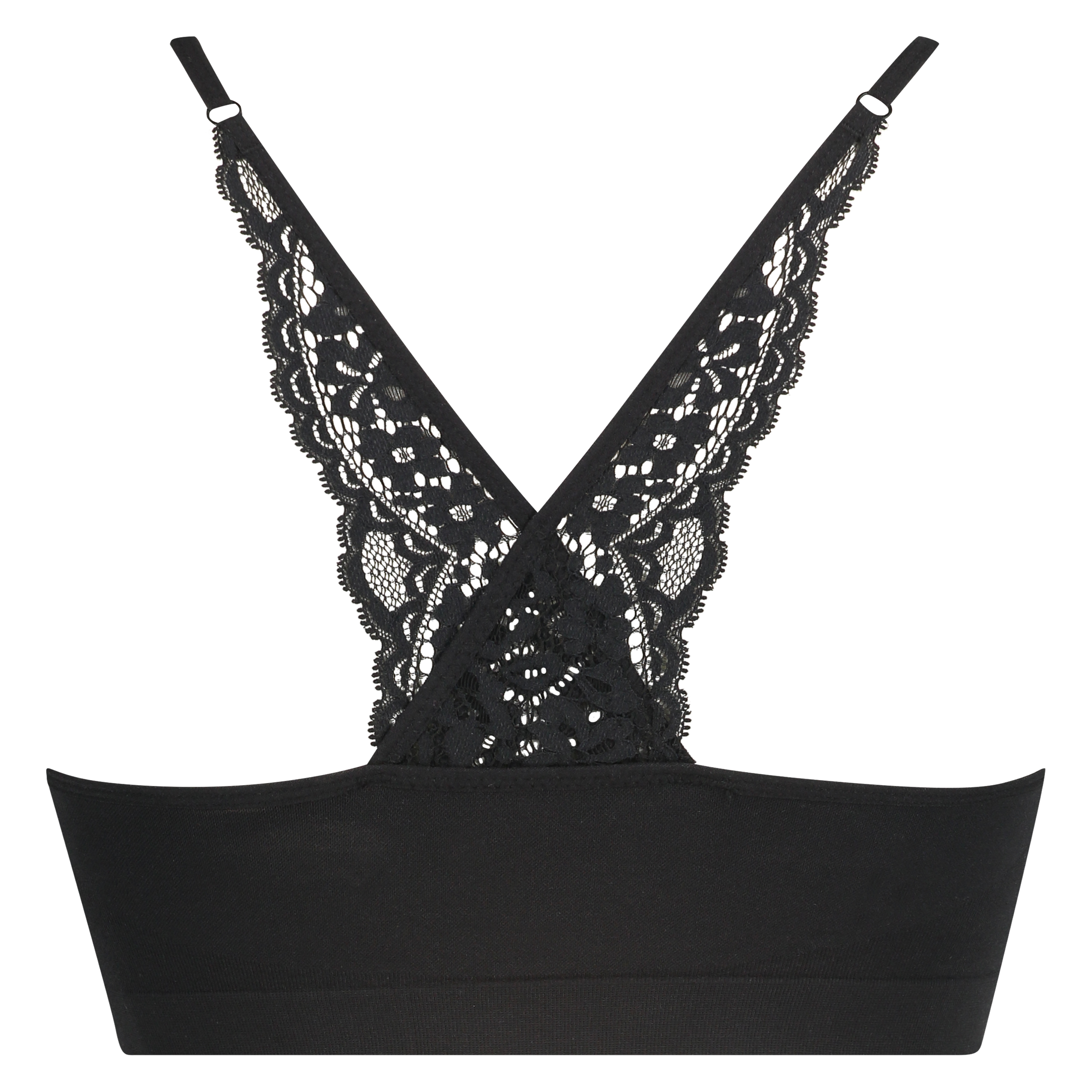 Sømløs bralette Rose, Sort, main