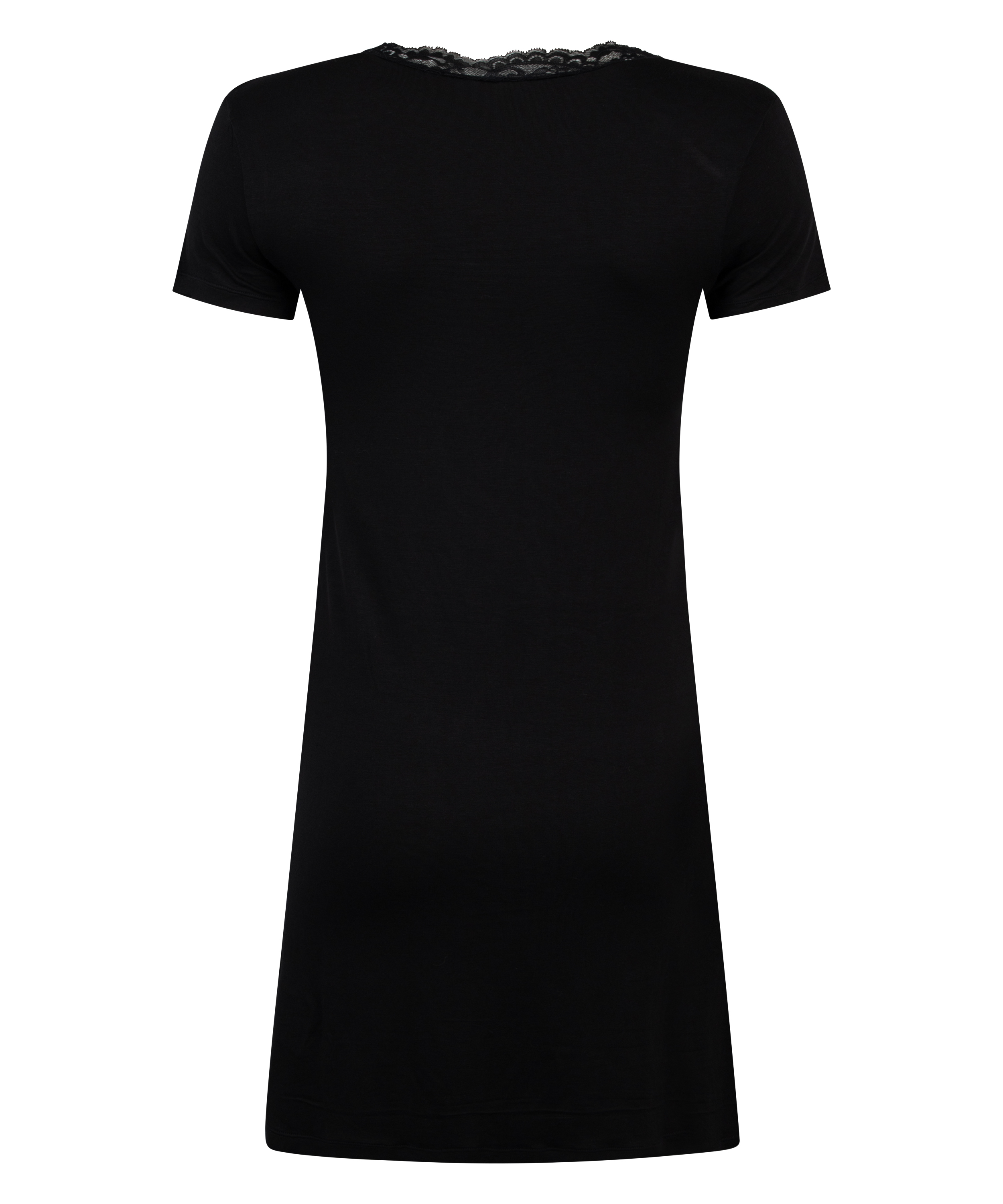 Natskjorte i jersey, sort, main